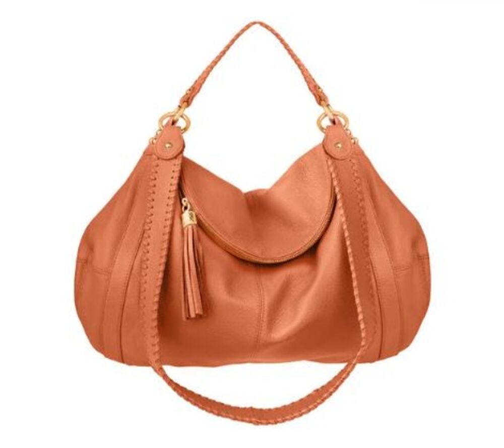 ONNA EHRLICH Rachel cognac brown 100% leather large flap crossbody hand bag
